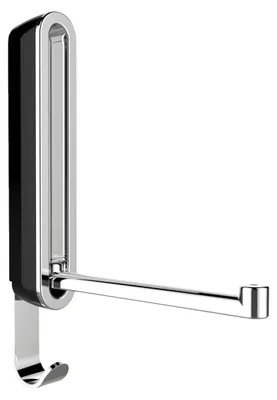 Klappbare Wandhaken Sigma, 2 Haken, 2,5x18x2,5 cm, schwarz