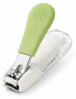 Produktbild von Kinder Nagelknipser Edelstahl Grün Rutschfester Griff Ergonomisch