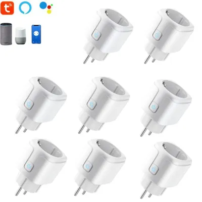 Produktbild von 8er-set WLAN-Steckdose, Smart Steckdose mit App Steuerung,Funksteckdose,Smart Plug, max. 3520,00 W, 16A WLAN-Steckdose mit Zeitschaltuhr