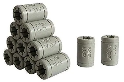 Gleitlager 8 mm, Kunststoff, 12 Stück, Ersatz für LM8UU