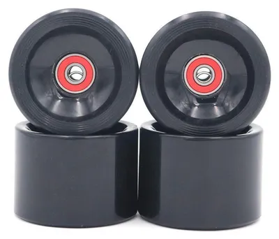 Produktbild von Longboard Rollen 78A Schwarz 70x51mm ABEC 9 Kugellager 8er Set