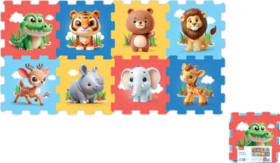 Obrázok produktu pre Mäkké zoo bloky 8ks