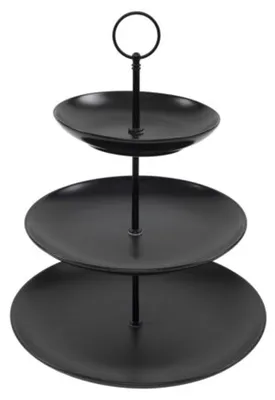 Produktbild von Svenska Living Etagere 3-lagig - Porzellan - 16 x T26 cm