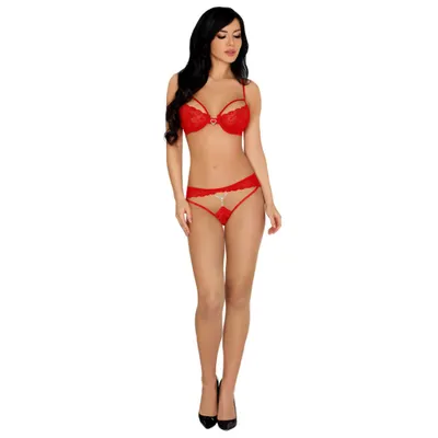 Immagine prodotto di Set reggiseno CF Domitilla rosso S/M