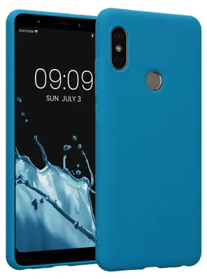 Produktbild von kwmobile Handyhülle für Xiaomi Redmi Note 5 (Global Version) / Note 5 Pro Hülle - TPU Case - Kabelloses Laden - Schutzhülle Cover in Karibikblau