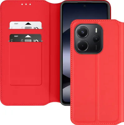 Produktbild von Avizar, Classic Edition Kunstlederetui Xiaomi Redmi Note 14 4G, Rot