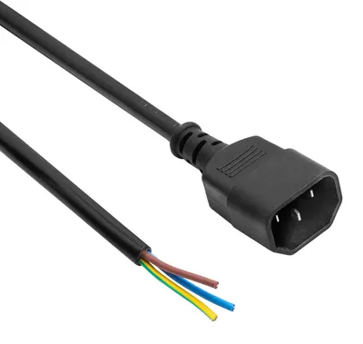 Image de Câble d'alimentation C14, AK-OT-10C, cuivre, 3 x 1 mm², 3 mètres