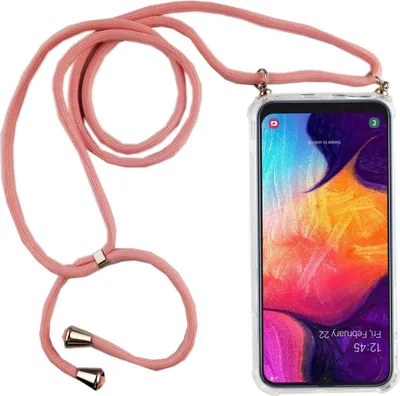Produktbild von Handykette für Samsung Galaxy A50 - Smartphone Necklace Hülle mit Band - Schnur mit Case zum umhängen in Rosa