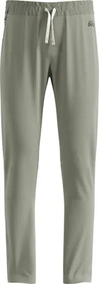 Hellgraue Odlo Essentials Warm Langlaufhose für Kinder mit elastischem Bund und Kordelzug