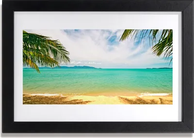 Produktbild von Bild 30x20 MDF-Rahmen Wandkunst Seestrandlandschaft