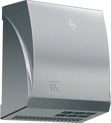 Händetrockner MASTER mit Warmluft und Gehäuse aus Aluminium in chrom gebürstet