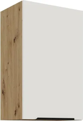Obrázek produktu pro Horní kuchyňská skříňka LUNARA - šířka 45 cm, bílá / dub artisan