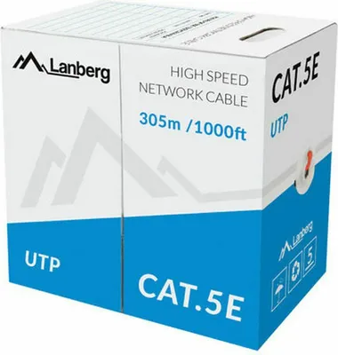 Produktbild von Lanberg Lan Utp Kabel 100Mb/S 305M Draht Cca Rot