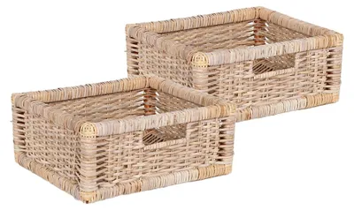 Produktbild von 2er Set Rattan Korb CESTA-Small Natural