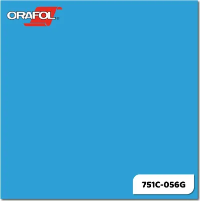 Produktbild von Plotterfolie ORACAL 751C-056G Lichtblau glänzend 31,5 x 20 cm