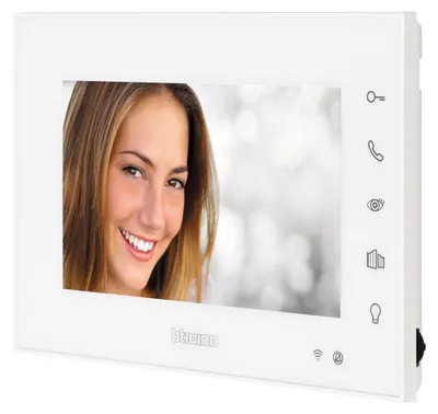 Produktbild von Video-Türsprechanlage, weiß – 7-Zoll-Farbmonitor – 2-Draht-Verkabelung