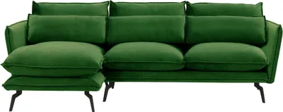 Produktbild von SLF24 - Linksseitiges Ecksofa Layla - dunkelgrün - Velluto 10