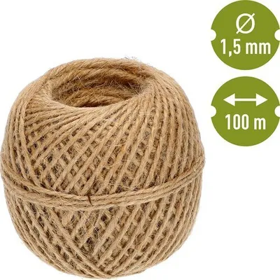 Produktbild von Ferrarium Juteseil 1,5 mm / 100 m / 100 g - Jutegarn - Jute-Bindedraht