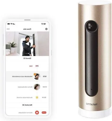 Obrázek produktu pro Chytrá kamera pro montáž na vnitřní stěnu s Wi-Fi, pohybovým senzorem, nočním viděním, rozlišením FHD 1080p a MicroSD kartou, bez předplatného