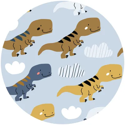 Immagine prodotto di Adesivi per ragazzi DINOSAURIER animali nuvole cartone animato decorazione murale adesivi camera bambini 100 cm x 100 cm