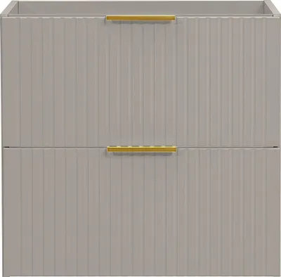 Produktbild von Waschtischunterschrank geriffelt - Beige - Breite 60 cm - ZEVARA
