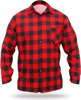 Produktbild von Flanellhemd rot Größe XL, 100% Baumwolle
