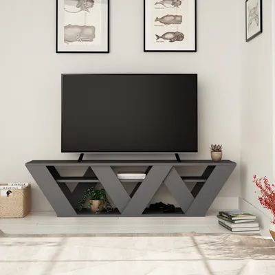 Zdjęcie produktu dla Skye Decor, Ralla - Anthracite, szafka pod telewizor, antracyt, 158 x 40 x 30 cm
