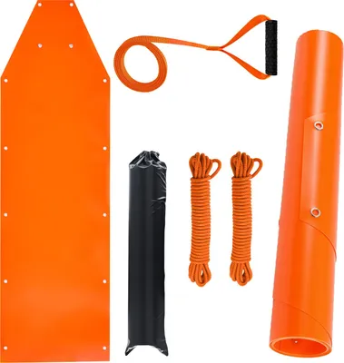 Obrázek produktu pro SucceBuy sáně pro jelení zvěř 1850x580 mm, víceúčelové sáně z PE s lany, nosnost 250 kg, vlečné lano pro zvěř, pomůcka pro přepravu zahradního, podledového a palivového dřeva