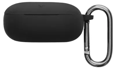 Produktbild von kwmobile Schutzhülle für Anker Soundcore Liberty 5 Hülle - TPU Silikon Case für Kopfhörer Ladecase - stoßfestes Cover mit Karabiner - Schwarz
