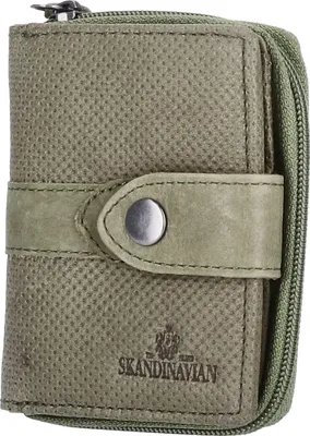 Produktbild von The Skandinavian Brand Damen Leder Geldbörse klein Green