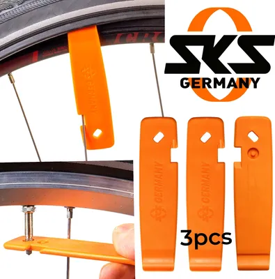 Produktbild von SKS Levermen Fahrrad Reifenheber Werkzeug Set (3-teilig) Orange