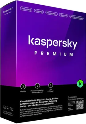 Produktbild von Kaspersky Premium, 1 Lizenz(en), 1 Jahr(e), Voll, Physische Medien
