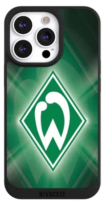 Produktbild von NIVOCASE Handyhülle für Apple iPhone 13 Pro  Hülle NIVOpure Case Schwarz Offizielles Lizenzprodukt SV Werder Bremen Wappen