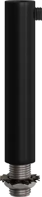 Immagine prodotto di Creative-Cables Serracavo cilindrico per cavo – (Nero, H 70 mm, Ø 13 mm) – Completo di tige, dado e rondella – Componente per lampade fai da te