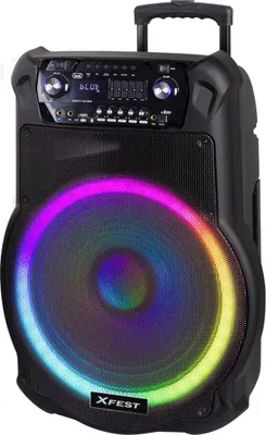 Obrázek produktu pro Trevi XF 1600 KB, 200 W, Bezdrátový, Mini-USB A, Párty reproduktor, Černá, Otočné
