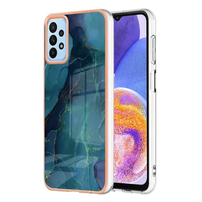 Immagine prodotto di Custodia per Samsung Galaxy A13 4G, custodia in silicone TPU a fantasia, paraurti antiurto verde