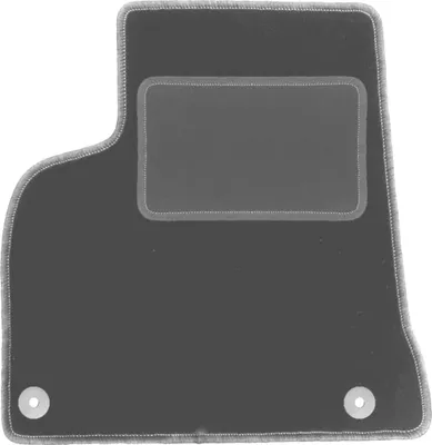 Image de Tapis de sol conducteur en velours graphite adapté à la Peugeot 5008 I (2009-2017, 7 personnes) – avec fixations – ajustement parfait