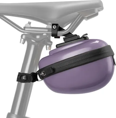 Produktbild von ROCKBROS Fahrrad Satteltaschen Hard Shell Fahrradsitz Tasche 0,4L mit Halterung Lila