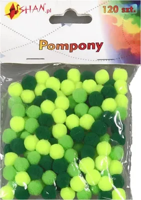 Immagine prodotto di Pompon colorati mix verde 120 pz Shan SP02