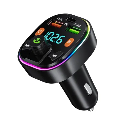 Produktbild von GlasFlength FM Transmitter Auto Bluetooth, Auto Radio Adapter Autoladegerät mit