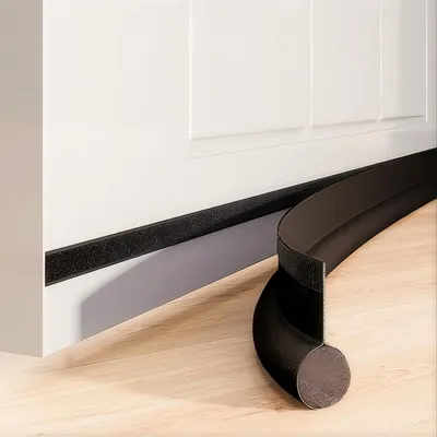 Immagine prodotto di Guarnizione per porte, 96 cm, nera, per isolare da correnti d'aria e polvere