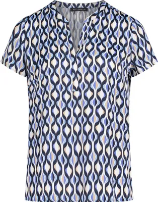 Produktbild von Betty Barclay Bluse Kurz 1/2 Arm Blue/Cream 40