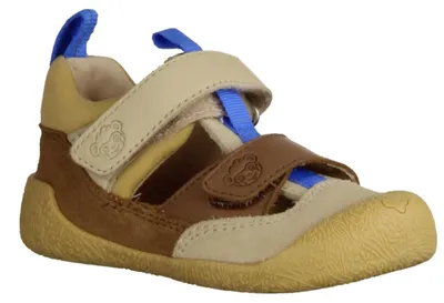 Immagine prodotto di Affenzahn Prewalker Freely 0163570111 Sandali primi passi, Ragazzi, Pelle, Marrone - Scarpe per bambini, scarpe primi passi, taglie 18 - 26, Marrone, pelle/tessuto