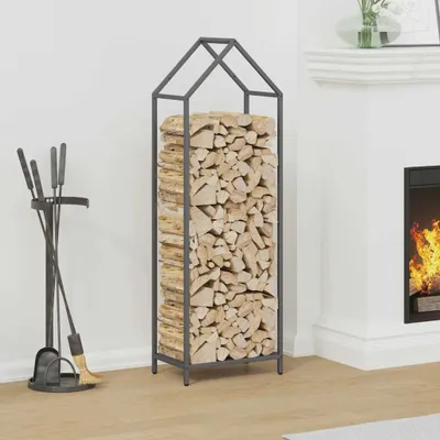 Produktbild von Brennholzregal Anthrazit 40x25x120 cm Kaltgewalzter Stahl - Kaminholzregale CC32423