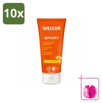 Image de 10 x Gel douche Weleda Sport à l'arnica - 200 ml - Lot de 10