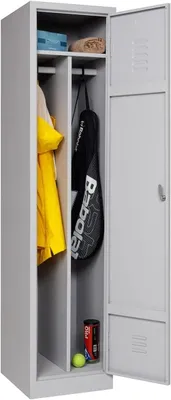 Produktbild von Garderobenschrank 1-türig grau