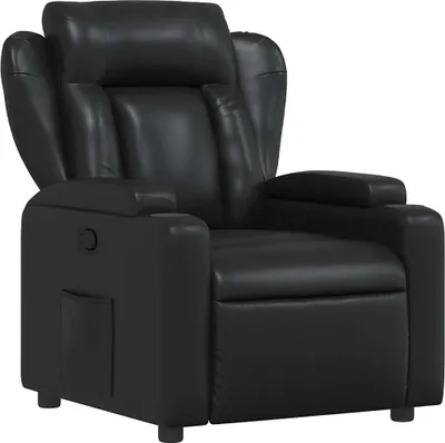 Produktbild von vidaXL Relaxsessel Schwarz Kunstleder