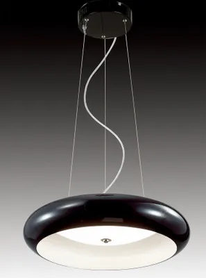 Image de Suspension P8295-BL blanc chaud 3000 K 30W laqué métal cadre verre abat-jour Classe d'efficacité énergétique : A+