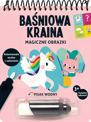 Productafbeelding van Magiczne obrazki Baśniowa kraina Kolorowanka wodna z zadaniami - Deborah van de Leijgraaf (Malbuch für Kinder auf Polnisch)