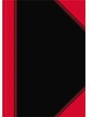Produktbild von Landré China-Kladde, DIN A4, liniert, 96 Blatt, Papier 70g/qm, schwarz/rot